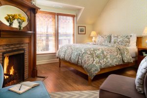 View of the Dormouse Room in the beautiful Cheshire Cat Inn & Cottages in Santa Barbara, CA