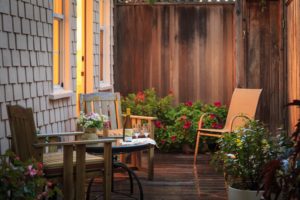 Bramhall Cottage patio